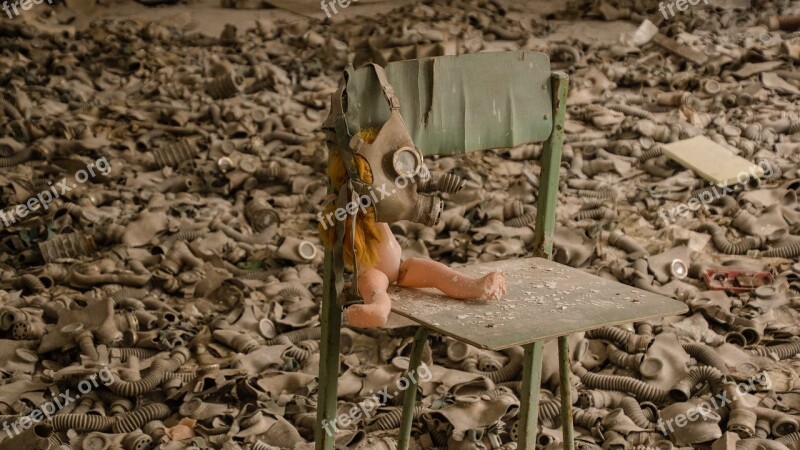 Doll Gas Mask Children Chair