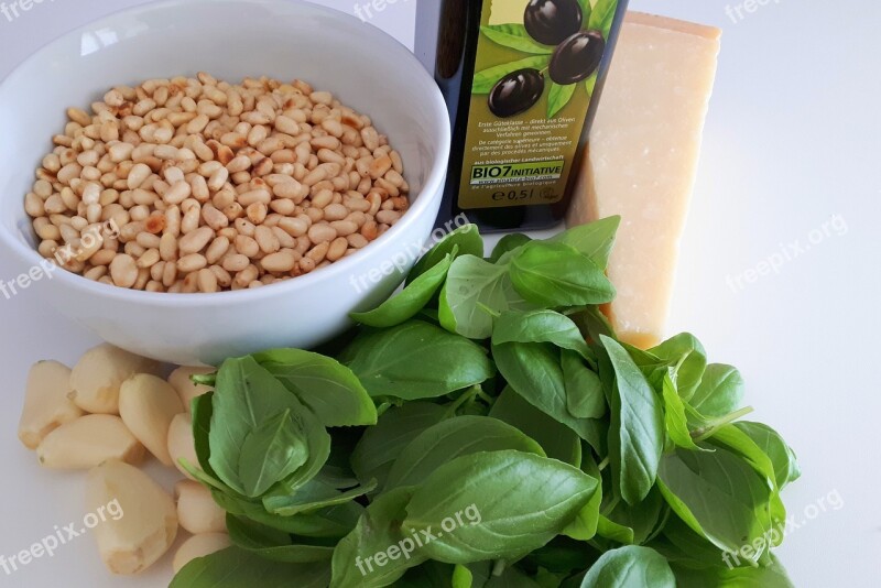 Basil Basil Pesto Garlic Olive Oil Oil