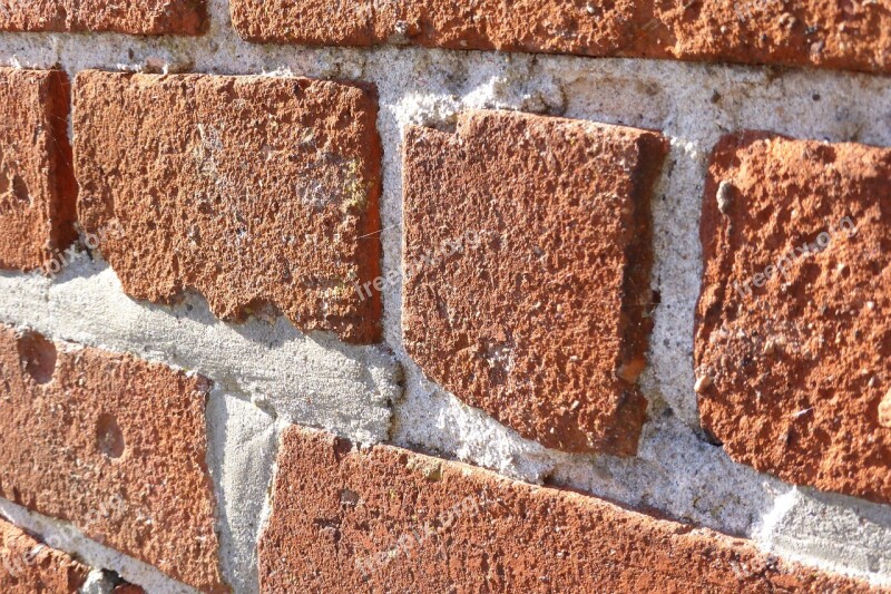 Wall Clinker Brick Facade Pattern