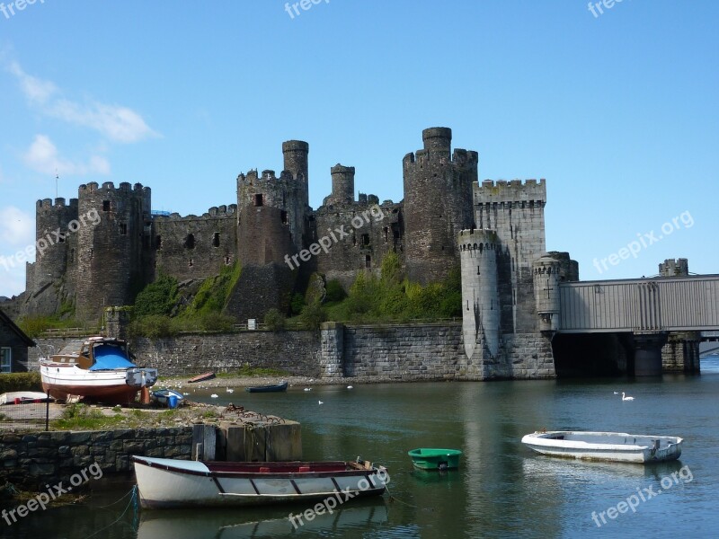 Conwy Castle Wales Medieval Historical Turret