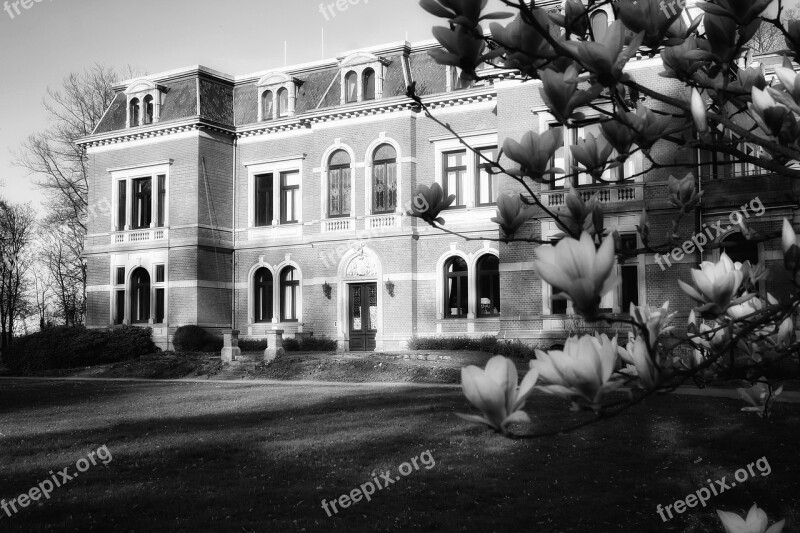 Castle Etelsen Architecture Old Black White