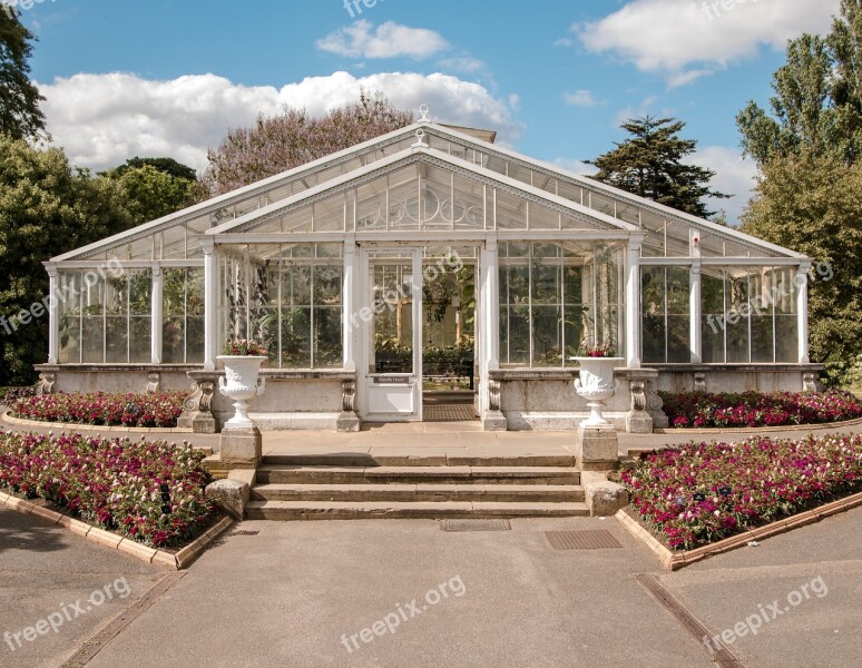 Kew Greenhouse Summer Spring Door