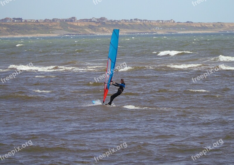 Wind Surfer Ocean Water Surf