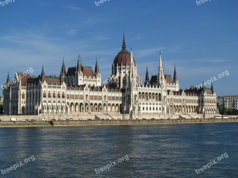 Budapest Parliament Danube River Hungary