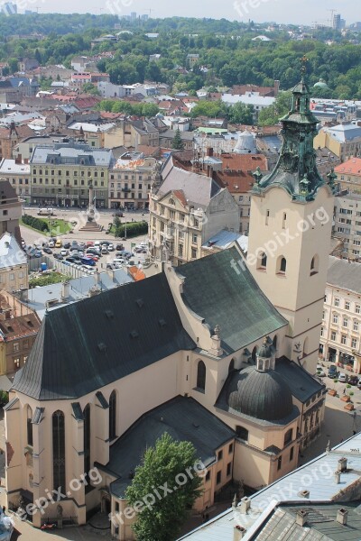 Cathedral Church Ukraine Lviv City Centre