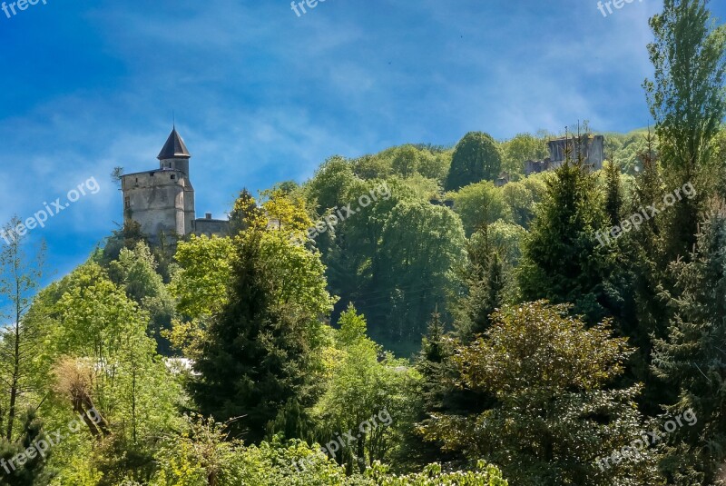 Landscape Normandy Castle France Nature