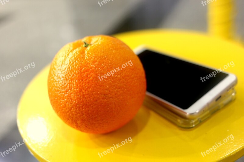 Orange Fruit Table Hp Yellow