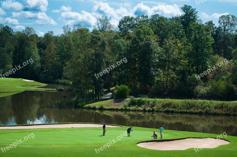 Golf Golf Course Green Sport Golf Course Landscape