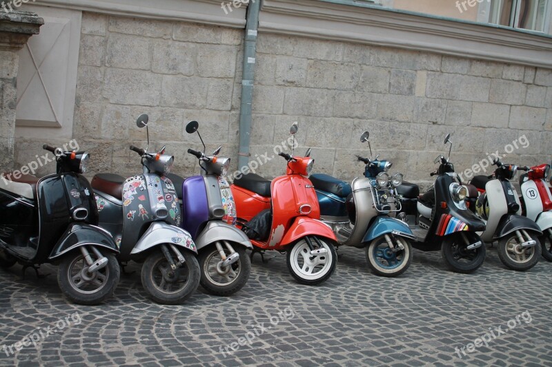 Motorcycles Means Of Transport Ukraine Lviv City Centre