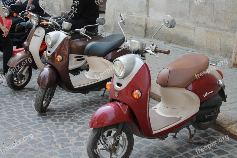 Mopeds Motorcycles Means Of Transport Ukraine Lviv