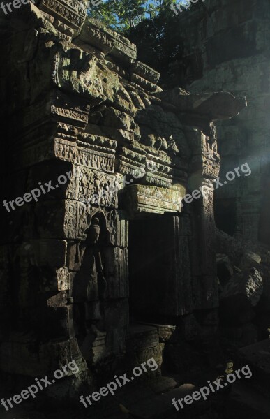 Cambodia Ruins Travel Architecture Stone