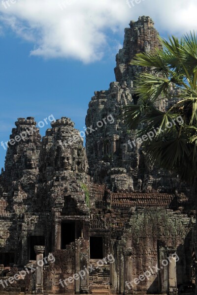 Cambodia Ruins Travel Architecture Stone