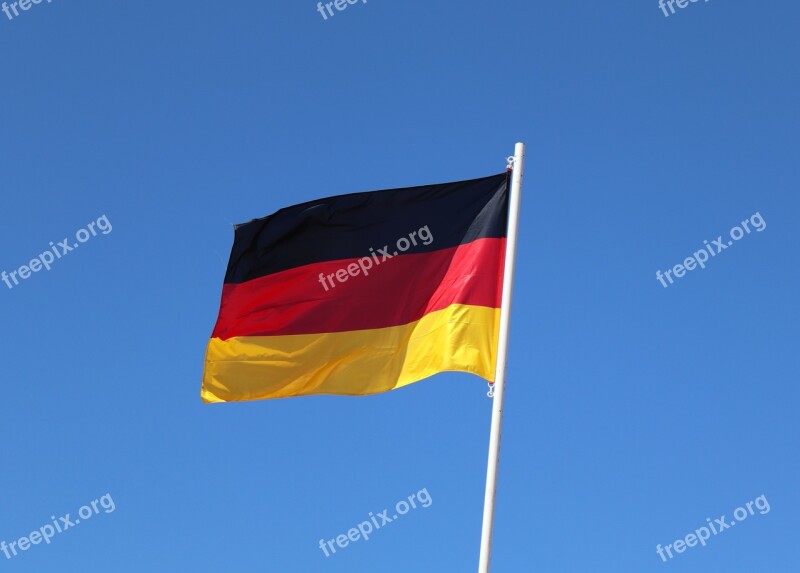 Flag Germany Europe Black Red Gold Eurovision