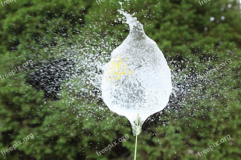 Water Balloon Wet Inject Slow Motion