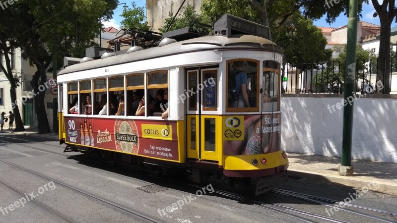 Tram Lisbon Yellow Lisboa Capital