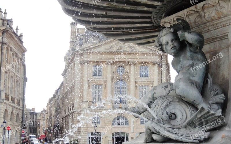 Bordeaux Fountain France Free Photos