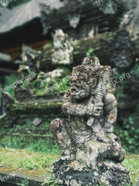 Bali Temple Statue Religion Hindu