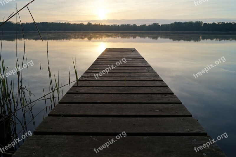 Lake Landscape Web Sunrise Mood