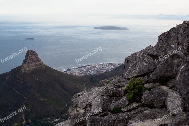 Table Bay Robben Island Seapoint Lion's Head Cape Town