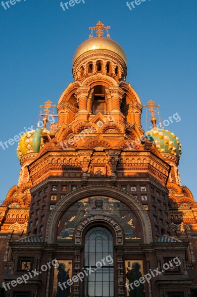 St Petersburg Russia Our Savior On The Blood Architecture Interior Church