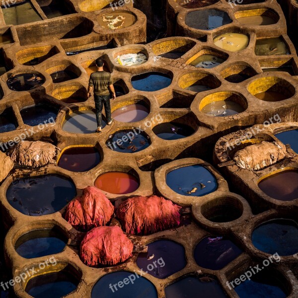 Fez Morocco Tanner Basin Free Photos