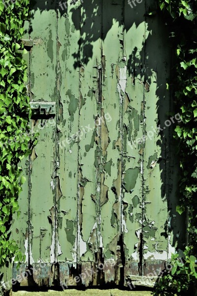 Door Wood Peeling Paint Garden Free Photos