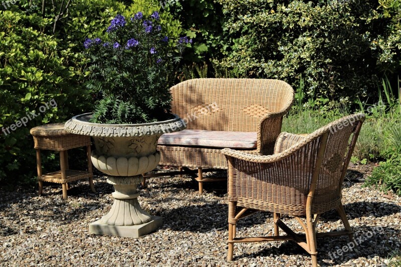 Seating Wicker Garden Furniture Free Photos