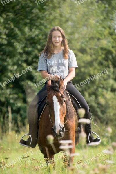 In The Free Nature Woman Leisure Sitting