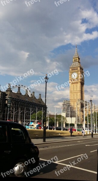 London Great Britain England Summer Elizabeth Tower