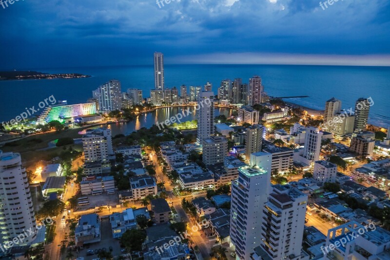 Cartagena Night City Bocagrande Foccus