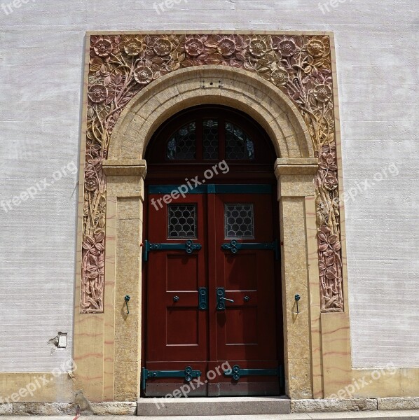 Church Input Art Nouveau Door Religion