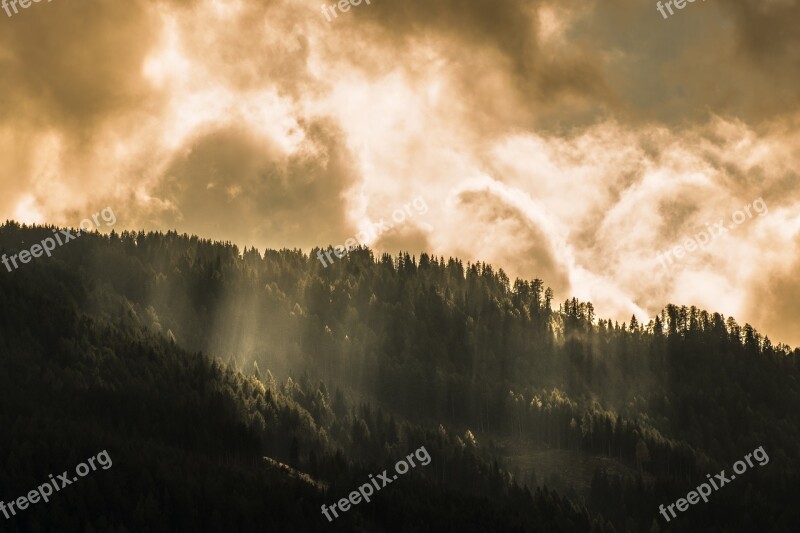 Sunset Sun Golden Abendstimmung Sky