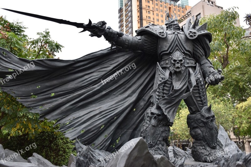 Arthas Menethil Warcraft Statue Video Game Character