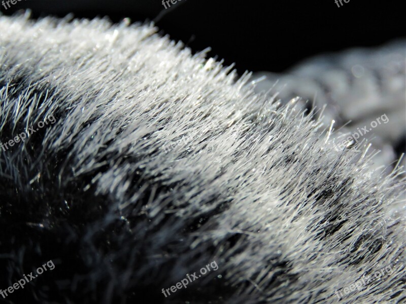 Fur Fake Fur Mitten Fabric String