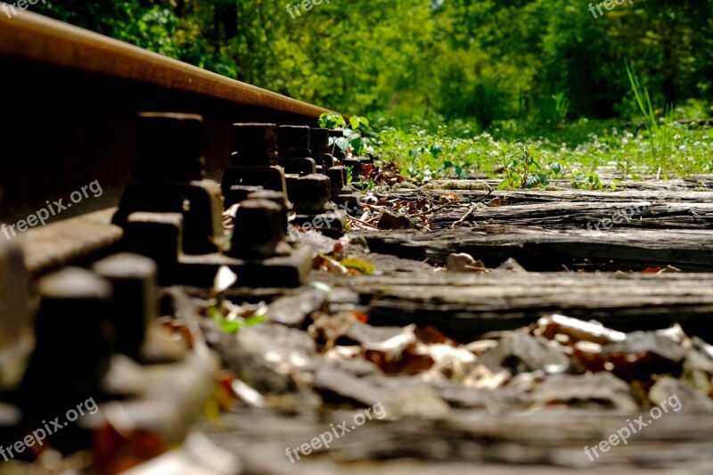 Rail Railway Railway Rails Track Train