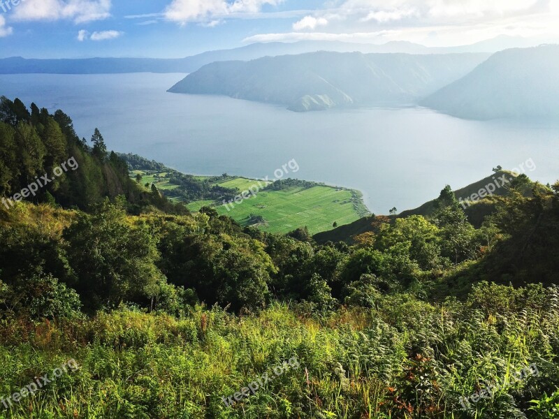 Lake Nature Mountain Panoramic Landscape