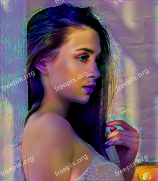 Portrait Fashion Adult Art Color