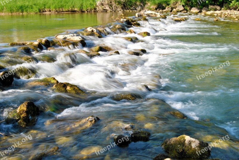 Water Waterfall Barrage Cases Splash