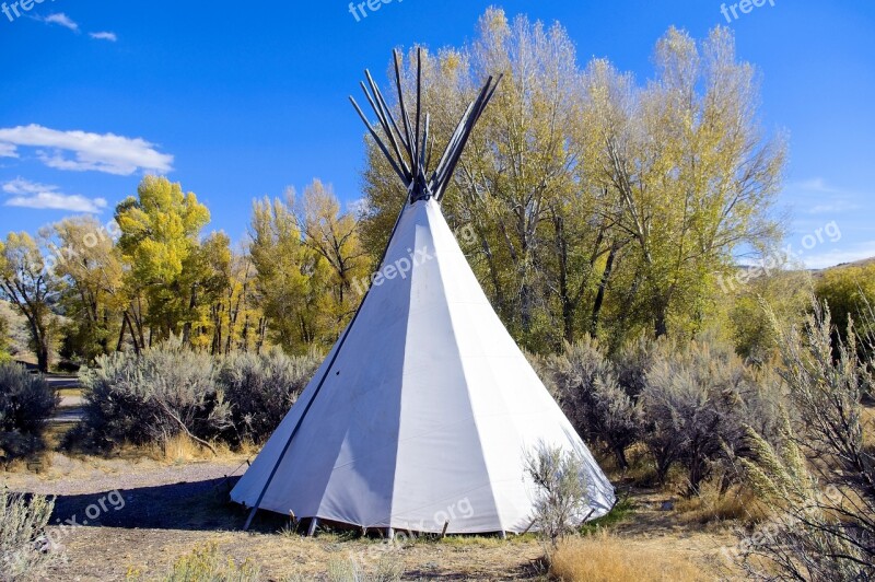 Camping Tipi At Bannack Campground Tent Tipi Shelter