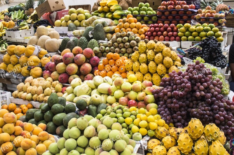 Fruit Market Food Healthy Delicious