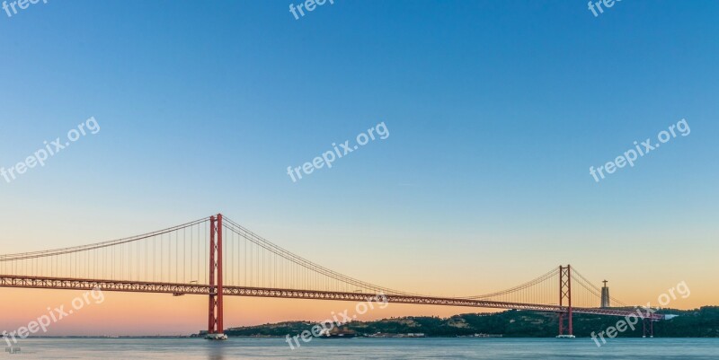 Bridge Portugal Rio Tejo Lisbon