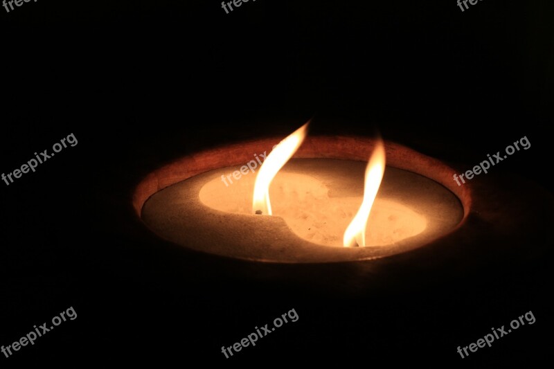 Fire Candle Candles Flame Wax