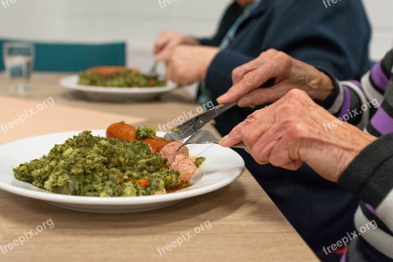 Food Meal Kale Hand Woman