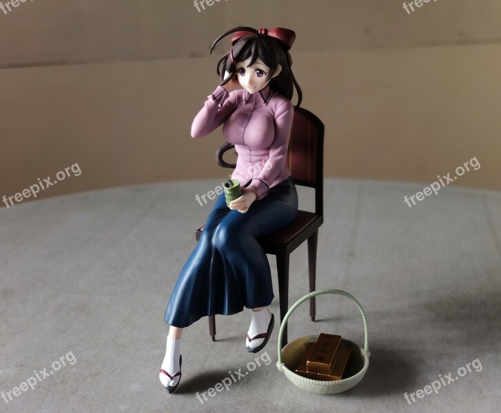 Toy Figurine Young Lady Female