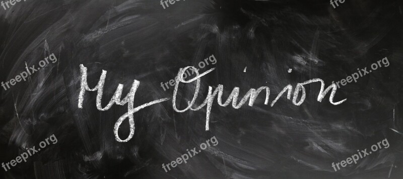 Opinion Board Blackboard Chalk Font