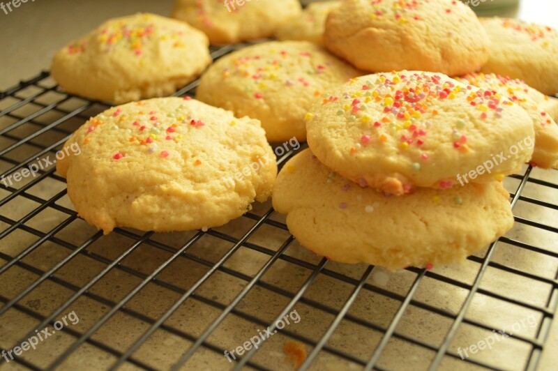 Biscuit Cookie Sprinkles Cookies Sweet