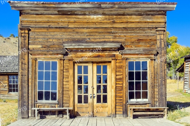 Assay Office In Bannack Montana Bannack Ghost Town Old West