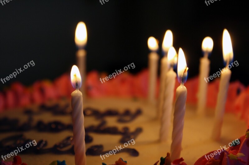 Birthday Cake Candles Celebration Party