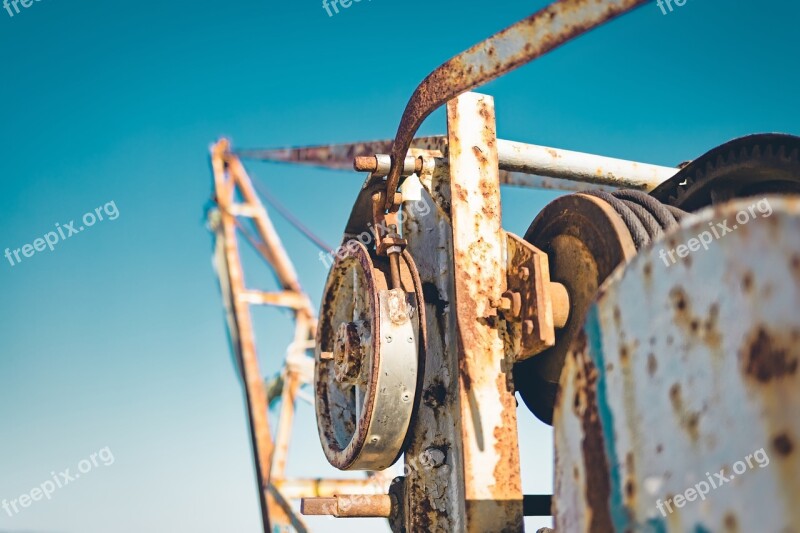 Winch Vintage Old Equipment Retro