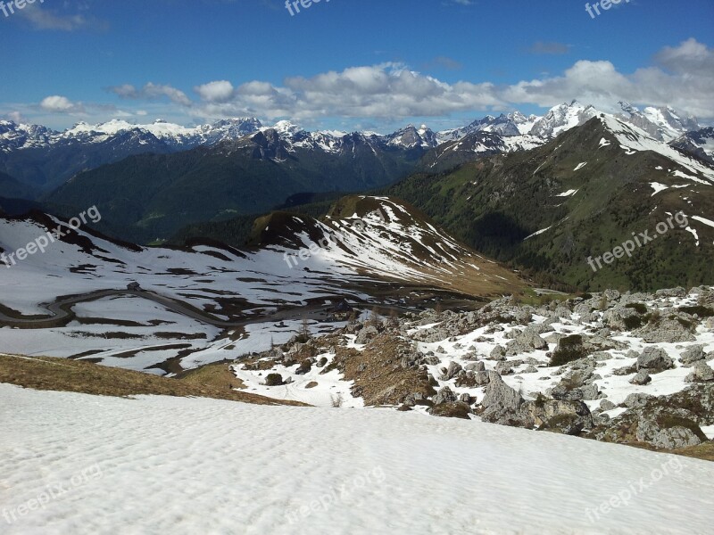 Dolomites Belluno Mountains Alpine Landscape